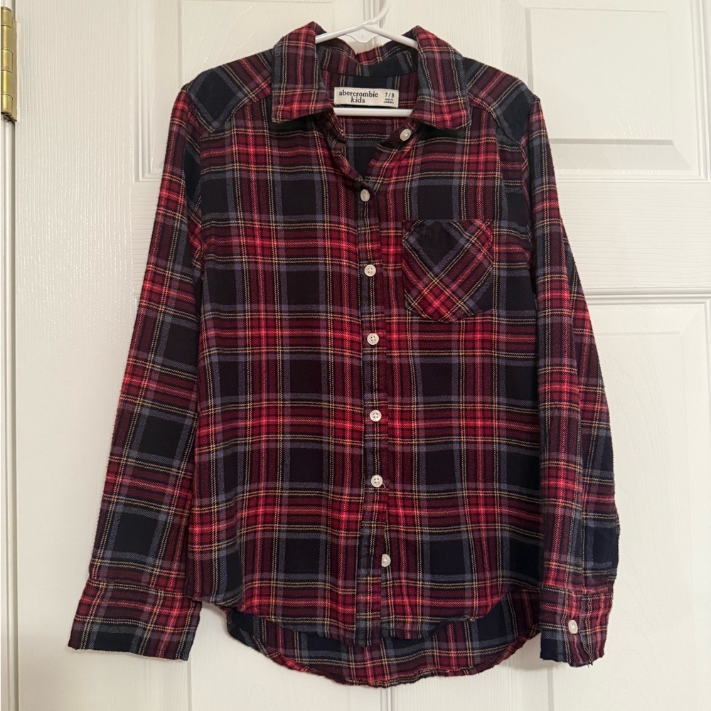 Abercrombie Kids Boys Flannel Shirt 7-8Y
